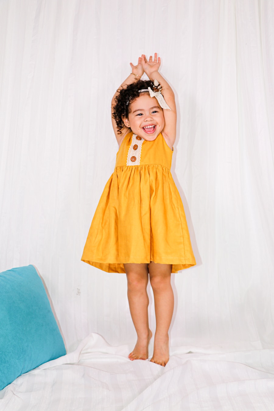 Vestido amarelo Princesa do Picnic — coleção menina